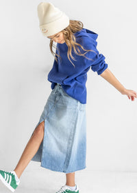 Youth Mad Hatter Smiley Cuff Beanie - Coral Multi