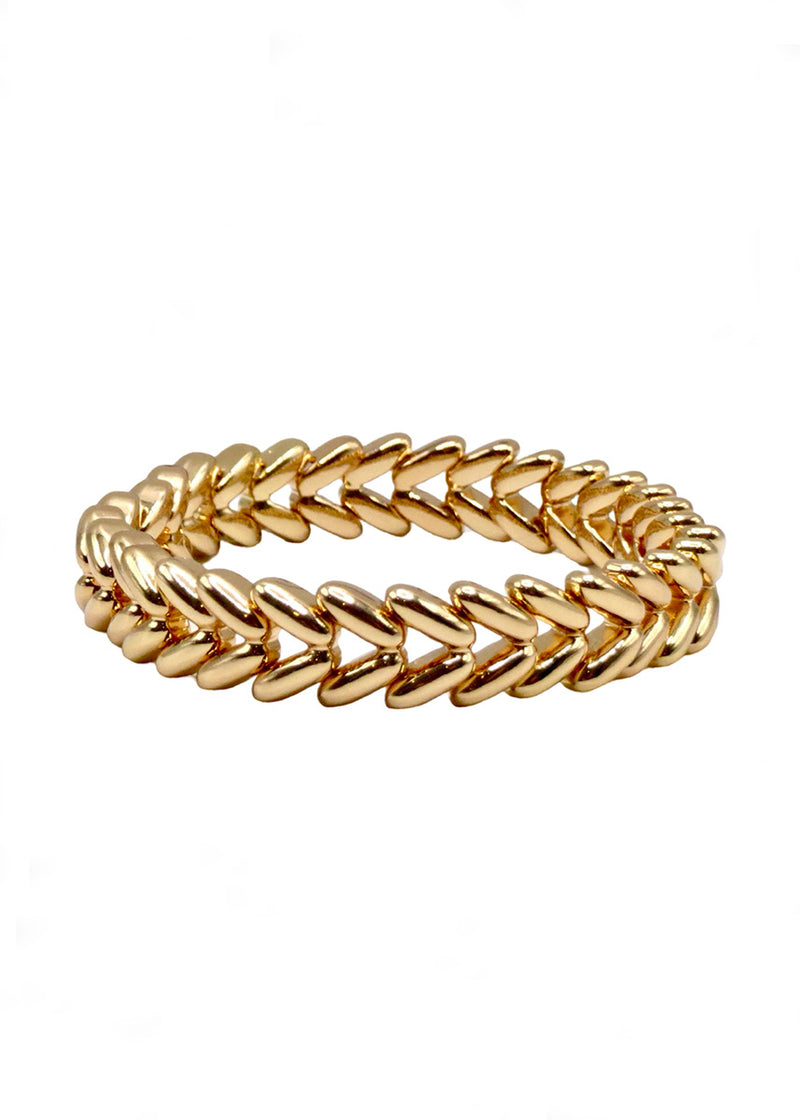 Waving Wheat Bracelet - Gold