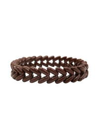 Waving Wheat Bracelet - Chocolate Brown
