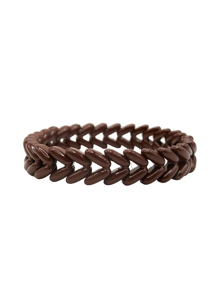 Waving Wheat Bracelet - Chocolate Brown