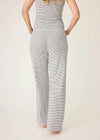 Life Is Sweet Stripe Lounge Pant - Dark Charcoal