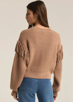 On The Fringe Sweater - Campfire