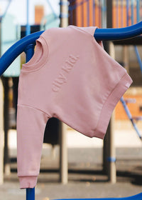 City Kid Monochrome Puff Sweatshirt - Pink