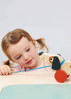 Puppy On Wheels Wooden Toy