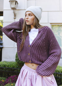 Adult Mad Hatter Ribbed Knit Beanie - Heather Grey