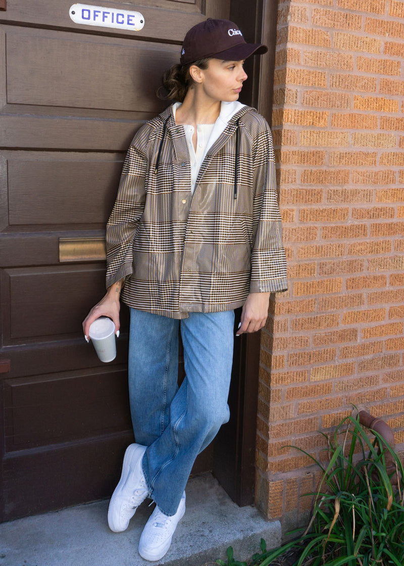 Jesse Raincoat Houndstooth – Alice Wonder