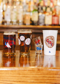 Chi Baseball Mitt Stadium Cup - Red & Blue