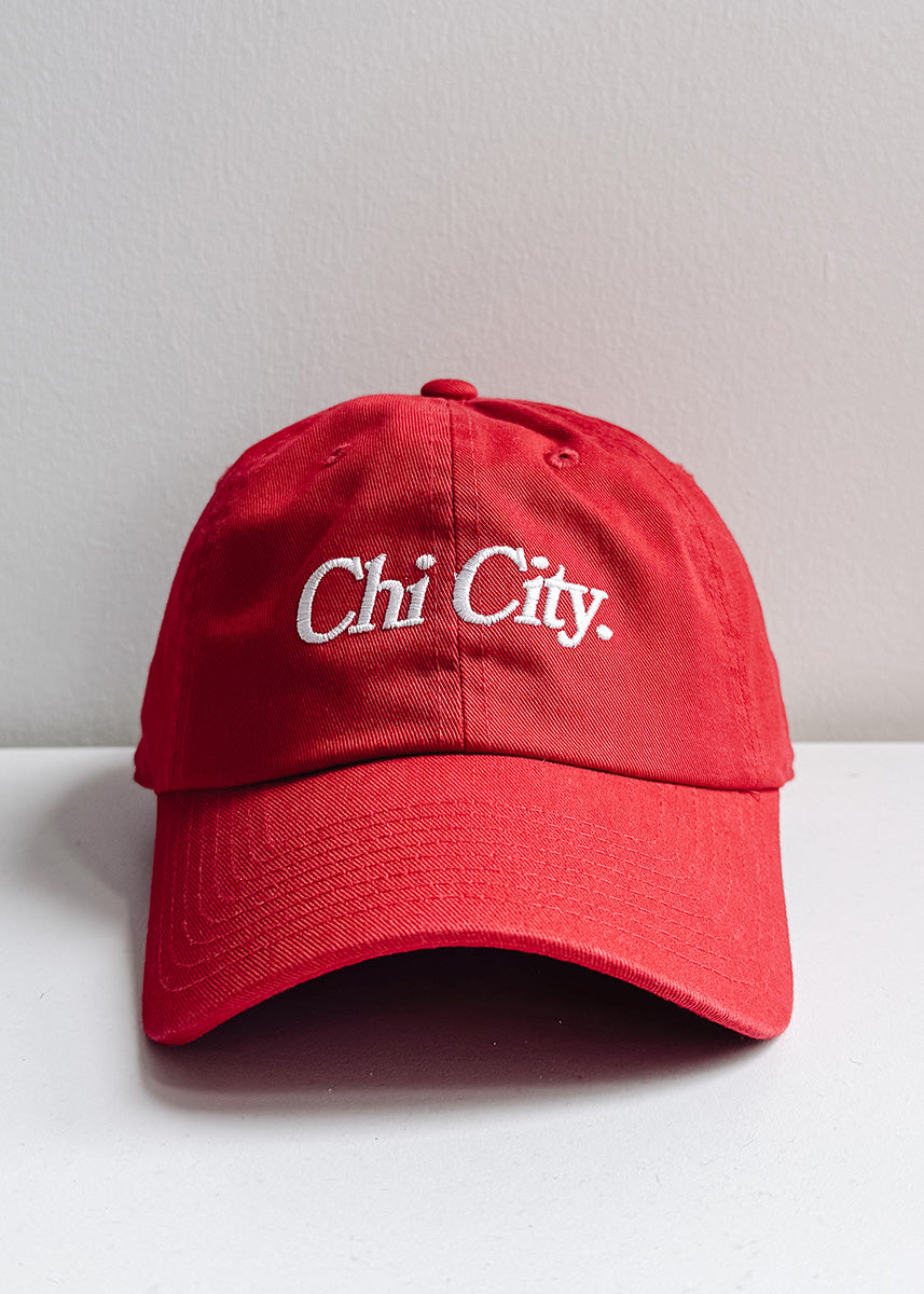 Chi City Dad Hat - Red