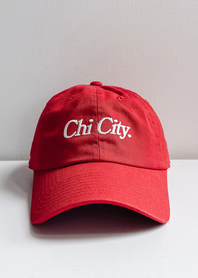 Chi City Dad Hat - Red