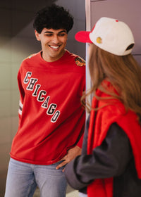 Blackhawks Hockey Jersey Tee - Red