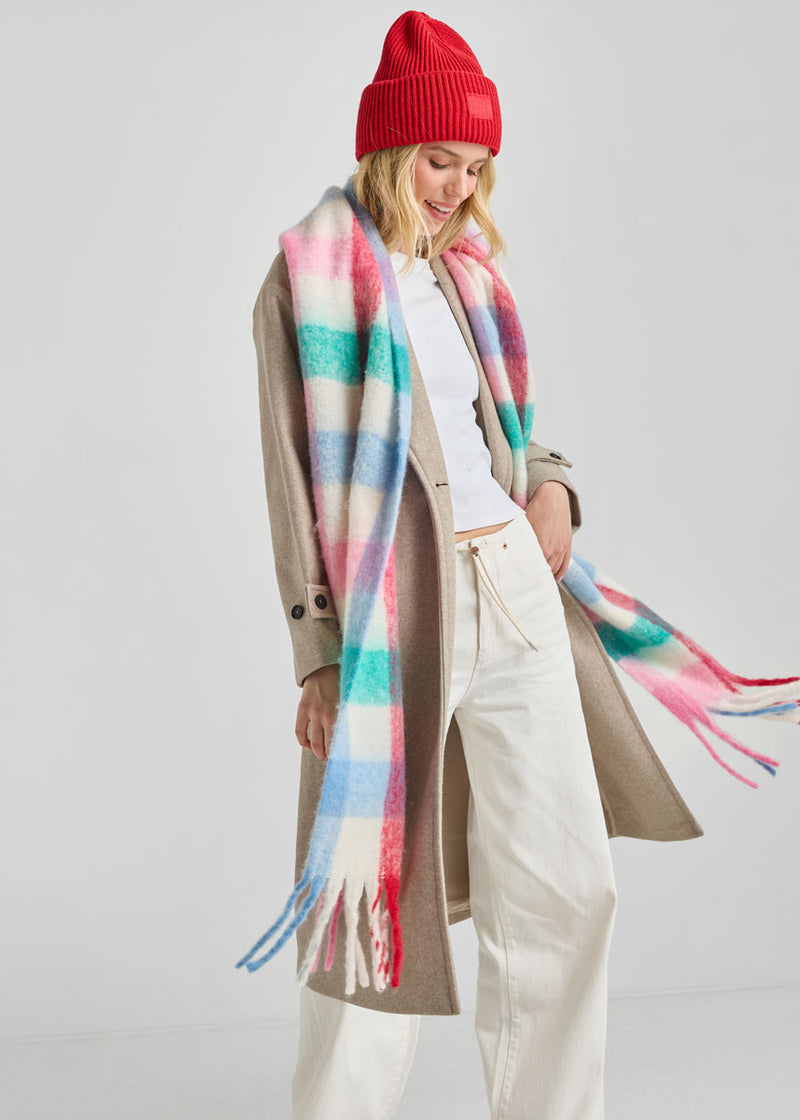 Adult Mad Hatter Ribbed Knit Beanie - Lipstick Red