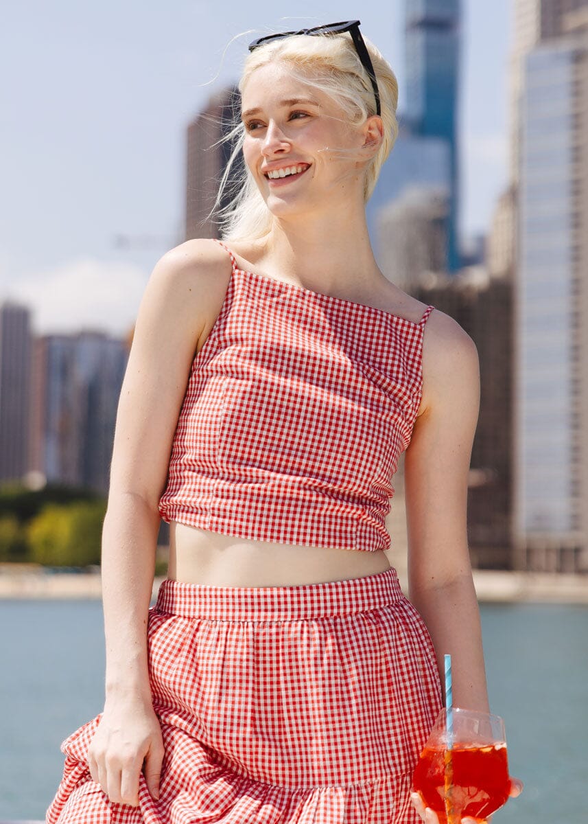 Jamie Top - Red Gingham – Alice & Wonder