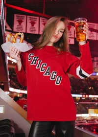 Blackhawks Hockey Jersey Tee - Red