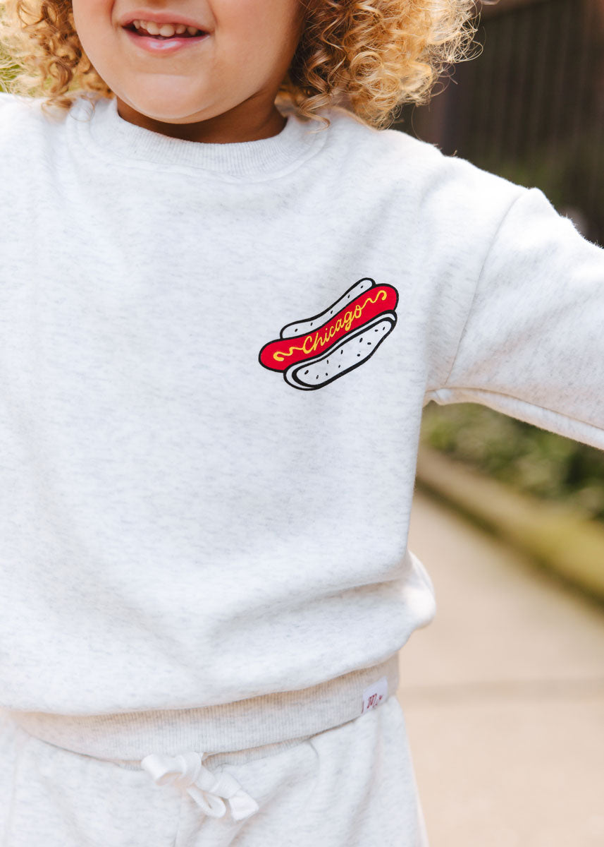 Hot Dog, Deep Dish, Repeat Sweatsuit Set