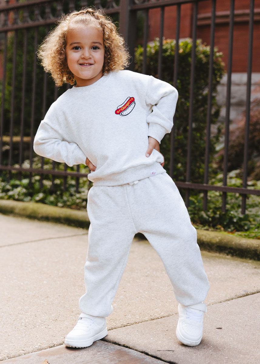 Hot Dog, Deep Dish, Repeat Sweatsuit Set