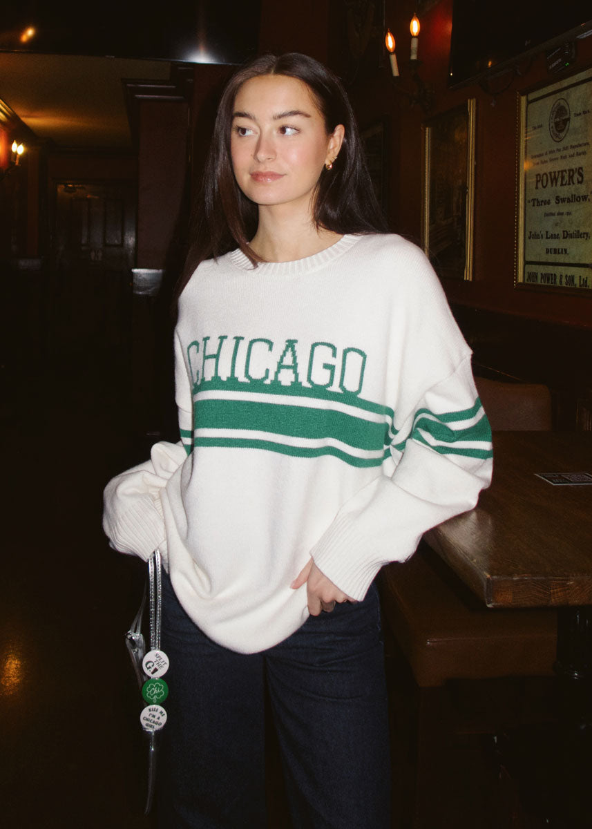 Chicago Stripe Stack Oversized Sweater
