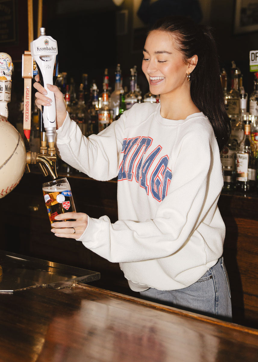 Chicago Varsity Reverse Weave Classic Crew Sweatshirt