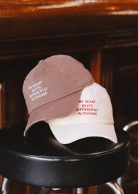 Chicago Heartbeat Dad Hat - Ivory
