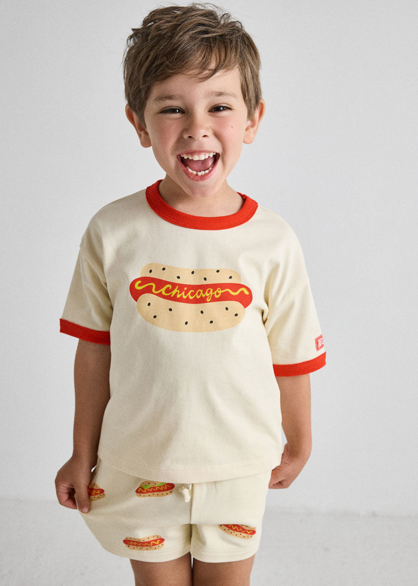 Chicago Dog Oversized Ringer Tee