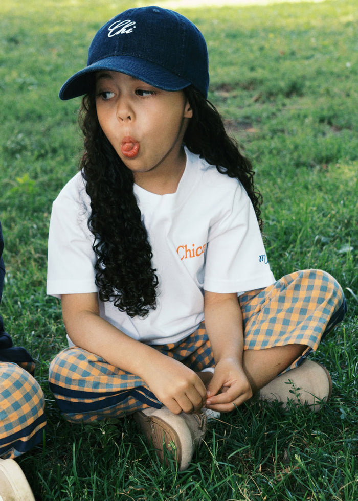Youth Chi Embroidered Dad Hat - Dark Denim