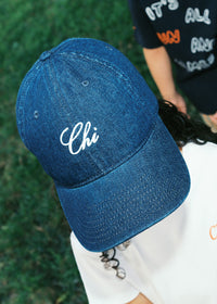 Toddler Chi Embroidered Dad Hat - Dark Denim