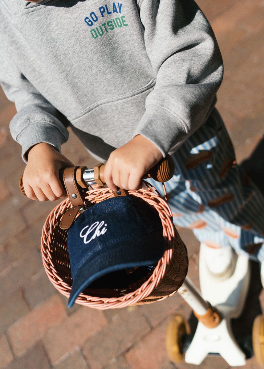 Toddler Chi Embroidered Dad Hat - Dark Denim