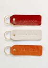 Hand Stamped Leather Keychain - River North