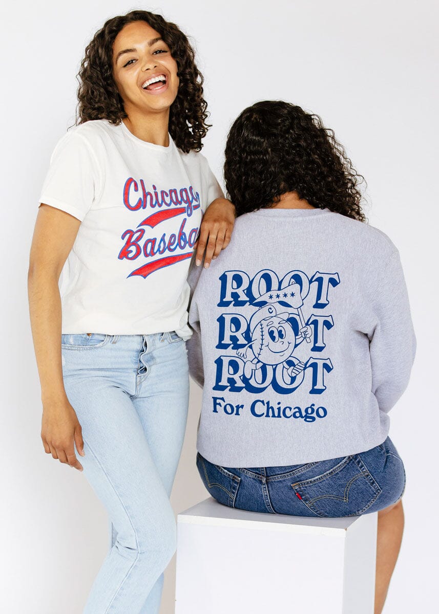 Root, Root, Root For Chicago T-Shirt – Vintage Navy – Alice & Wonder