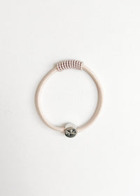 Single Enamel Hair Tie Bracelet - Shaker Sand Dollar
