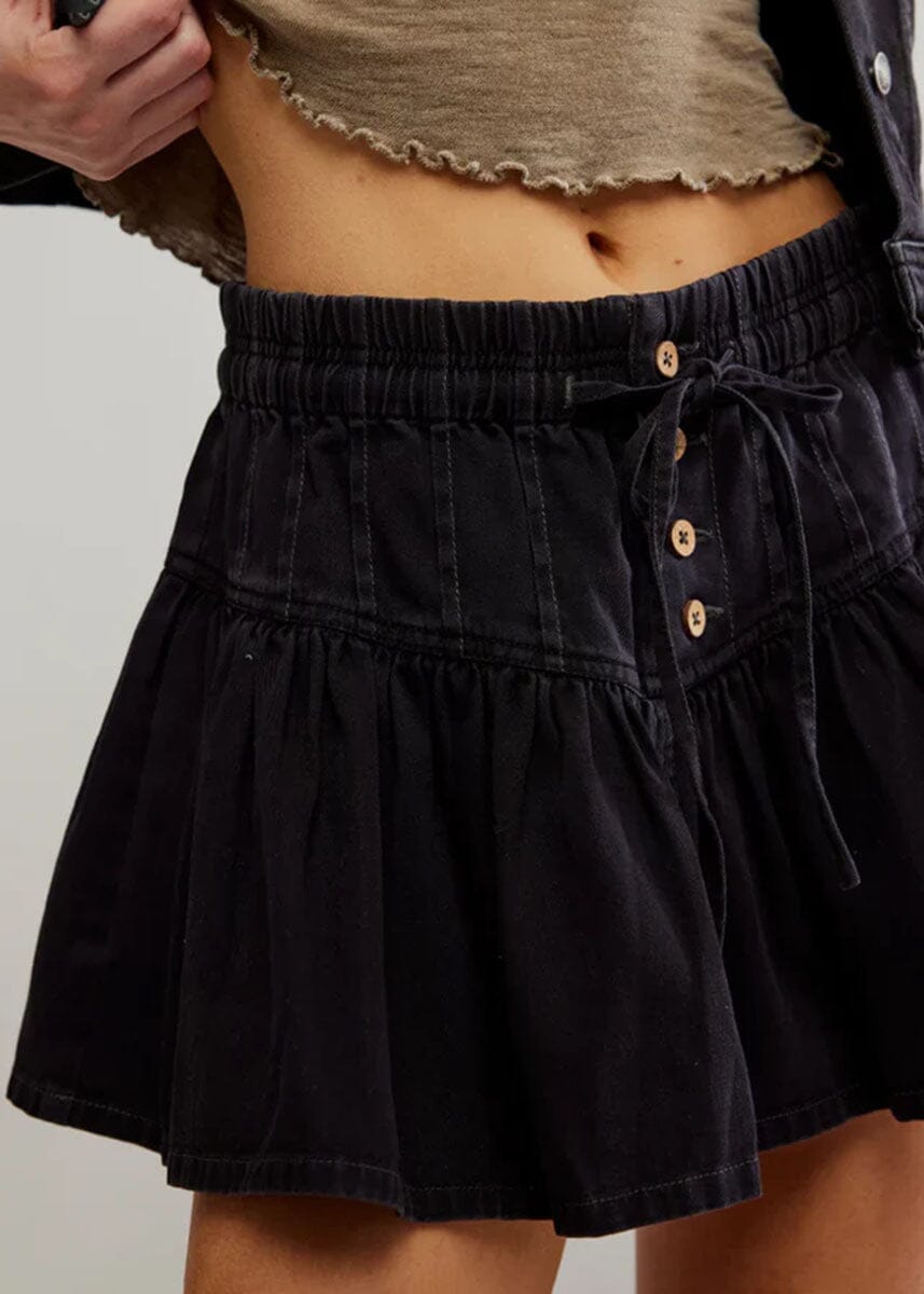 Roselle Denim Mini Skirt - Jet Set