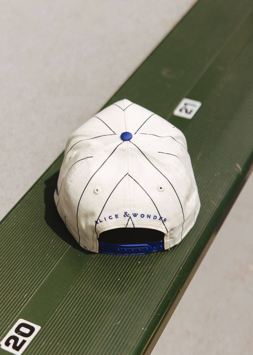 Chicago Cubs Pinstripe Puff Hat - Royal