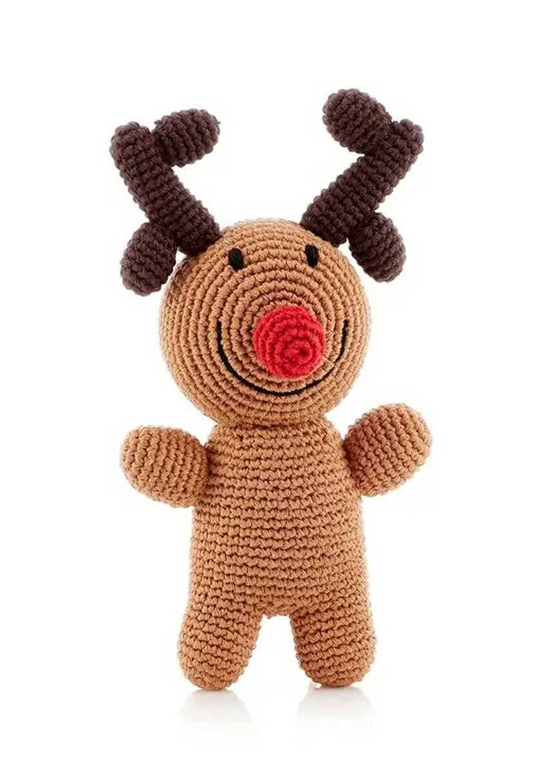 Small Rudolph Rattle