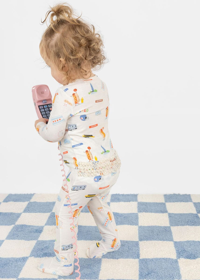 Chicago Field Trip Ruffle Footie