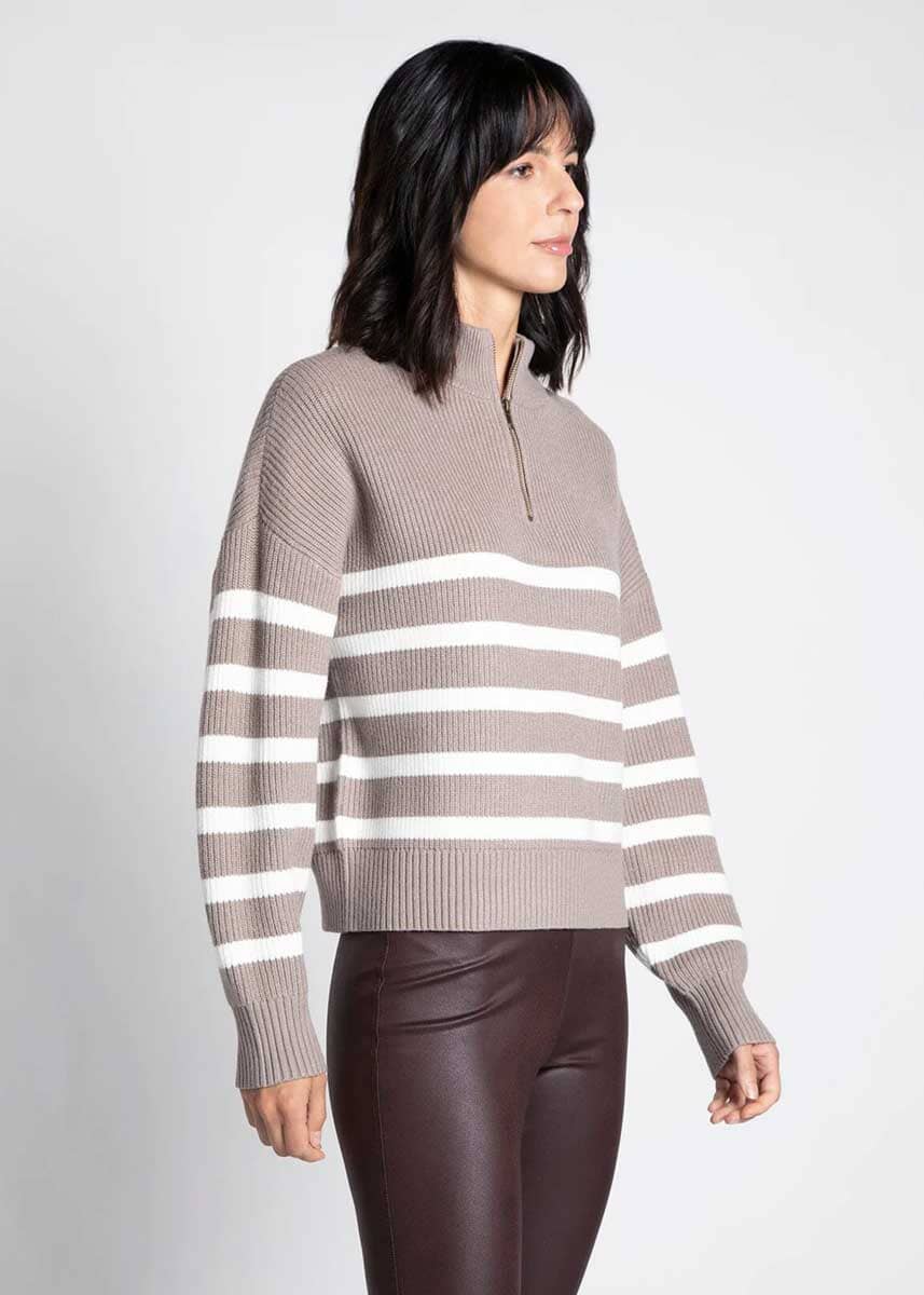 Russell Pullover - Taupe Ivory
