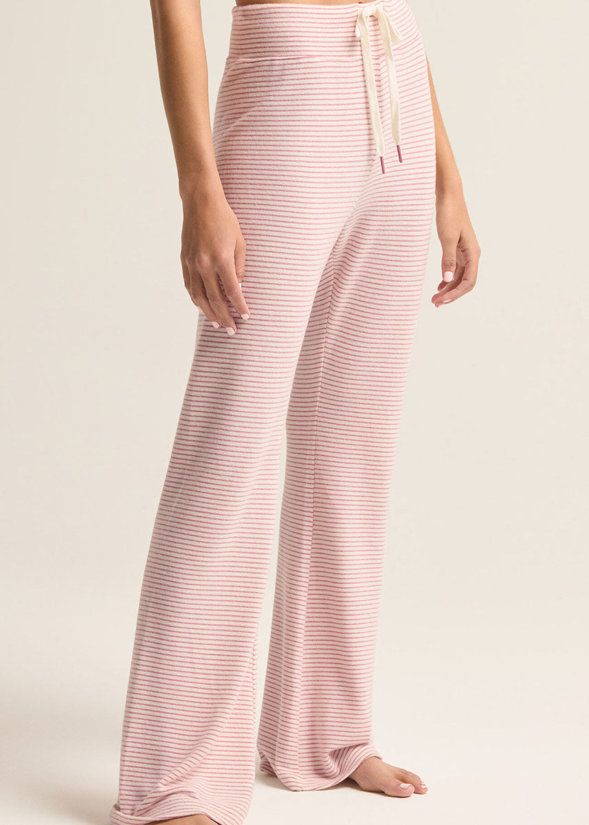 In The Clouds Stripe Pant - Lilac Punch