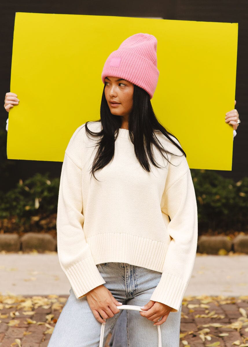 MAD HTR Ribbed Knit Beanie - Adult - Sachet Pink