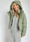Living In This Puffer Jacket - Sage
