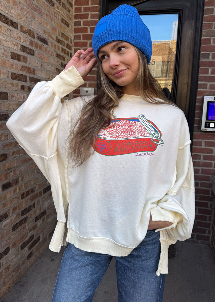 Graphic Camden Pullover - Sardine Combo