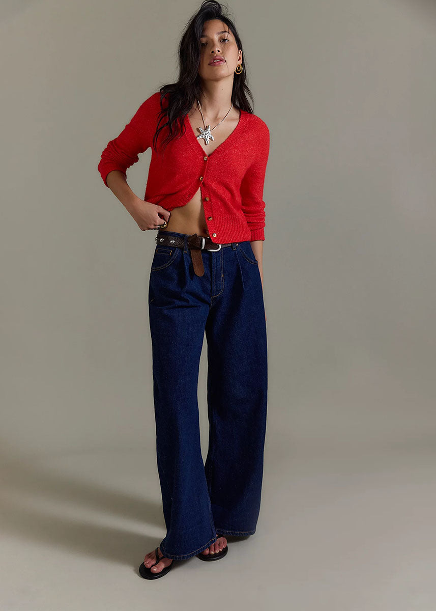 School Girl Cardi - Cherry Pop Melange