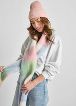 Mad Hatter Oversized Blanket Scarf - Pink/Green Multi