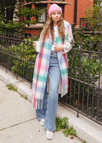 Mad Hatter Oversized Blanket Scarf - Multi