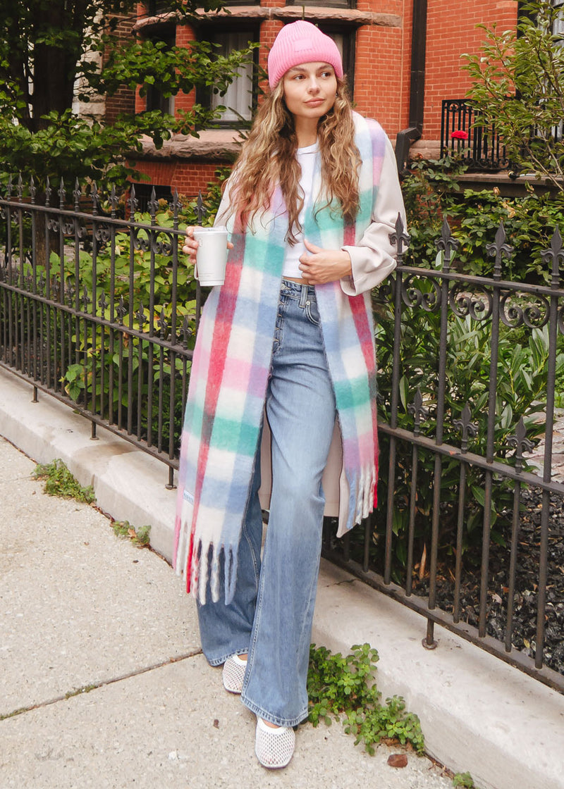 Mad Hatter Oversized Blanket Scarf - Multi