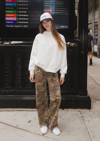 Chicago Script Baseball Cap - Ivory & Navy