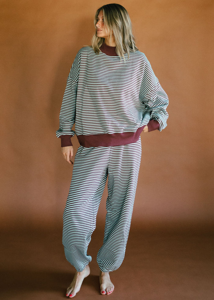 Julian Adult Set - Dust Blue Stripe