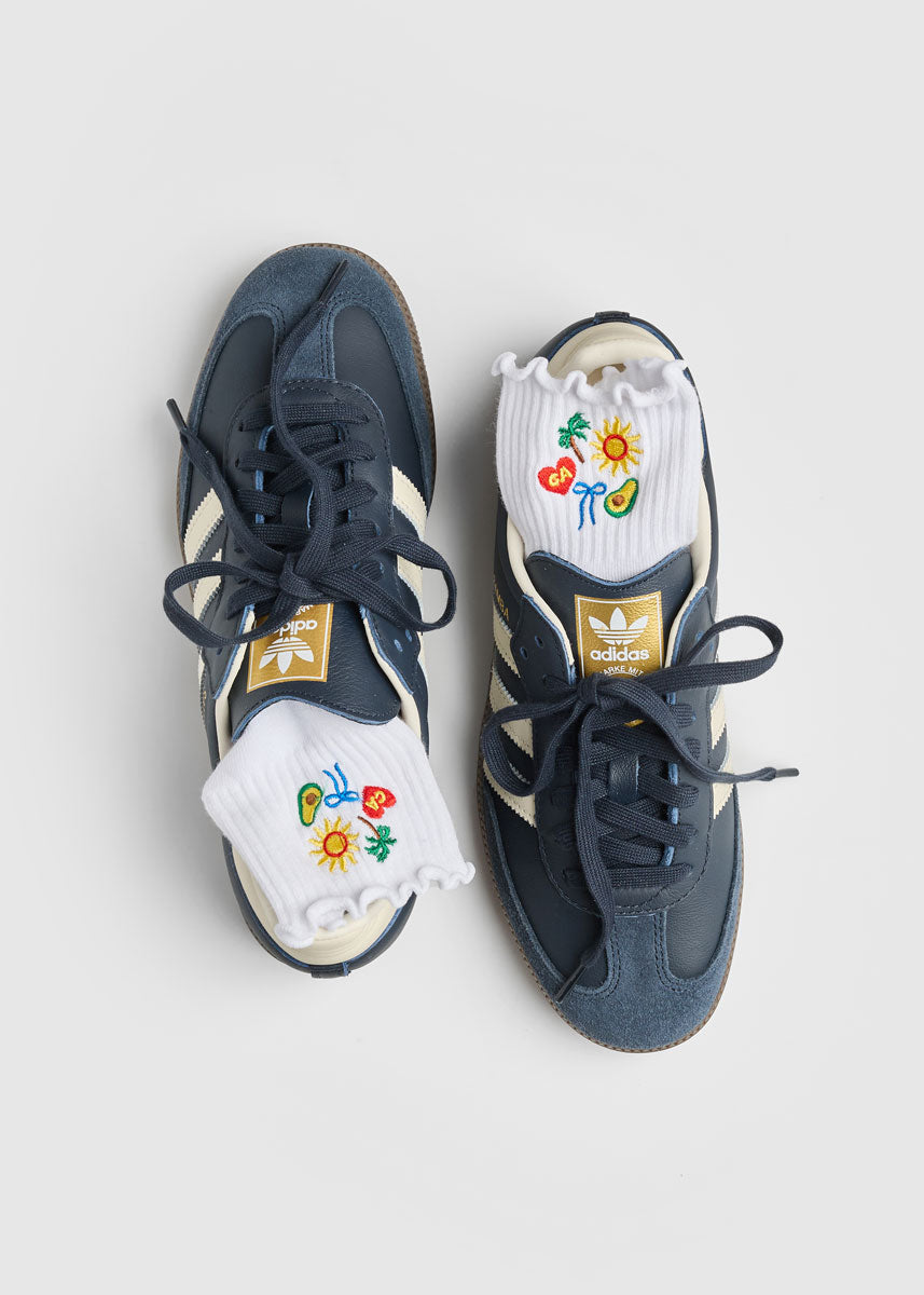 California Icons Ruffle Sock