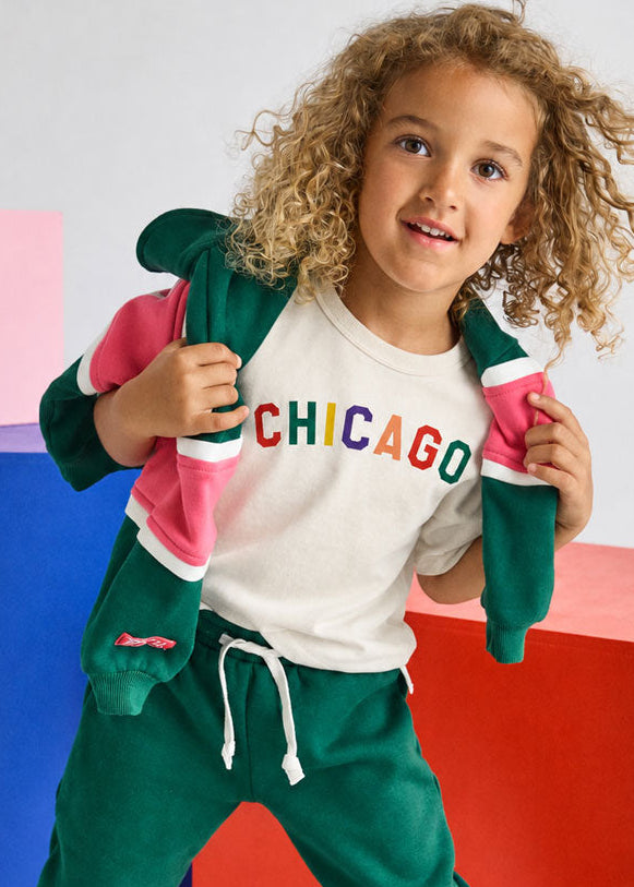 Sweet Home Chicago Oversized Tee - Multicolor