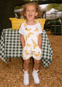 Printed Bananas Shortalls