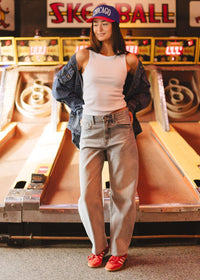 Chicago Puff Baseball Cap - Blue & Red