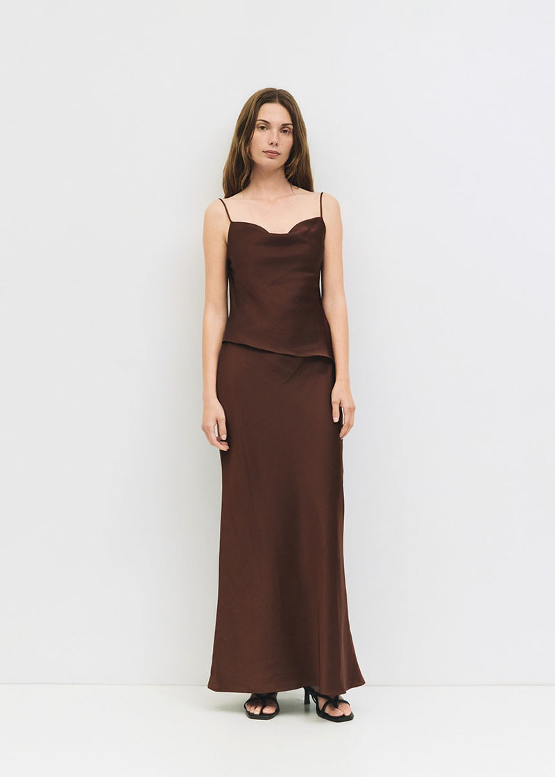 The Elena Skirt - Brown