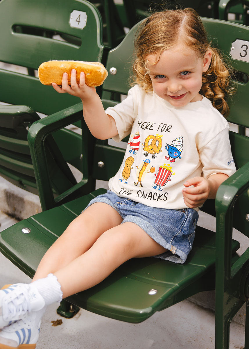 Here For The Snacks Toddler Tee